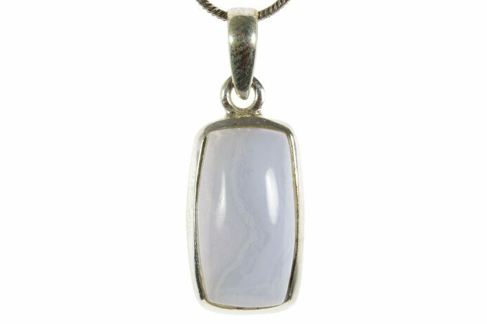 Blue Lace Agate Pendant (Necklace) - Sterling Silver #369867
